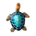 Turtle Ocean Ornament Statue – Resin Decorative Aquarium Figurine for Home & Office
