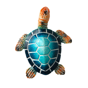 Turtle Ocean Ornament Statue – Resin Decorative Aquarium Figurine for Home & Office