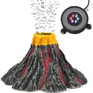 Volcano Castle Aquarium Ornament – Decorative Fish Tank Accessory for Home & Office