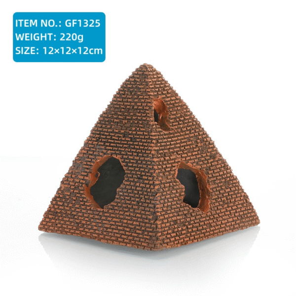 Piramide Aquarium Castle – Decorative Fish Tank Ornament for Home & Office - Image 2