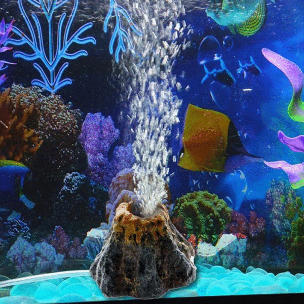 Volcano Castle Aquarium Ornament – Decorative Fish Tank Accessory for Home & Office - Image 4
