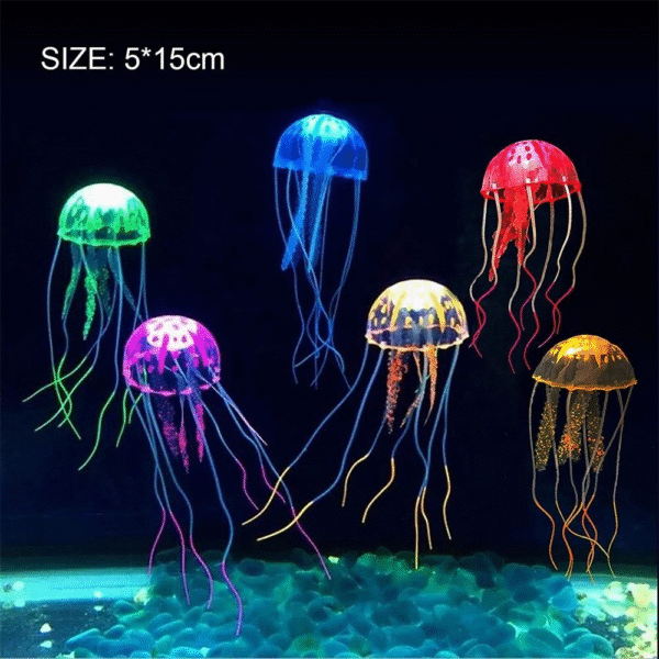 Artificial Jellyfish Aquarium – LED Lighted Decorative Fish Tank for Home & Office - Image 5