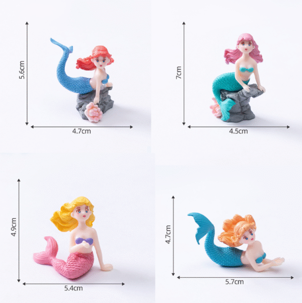 Mermaid Ocean Cartoon Figures – Decorative Aquarium Ornaments for Home & Office - Image 4
