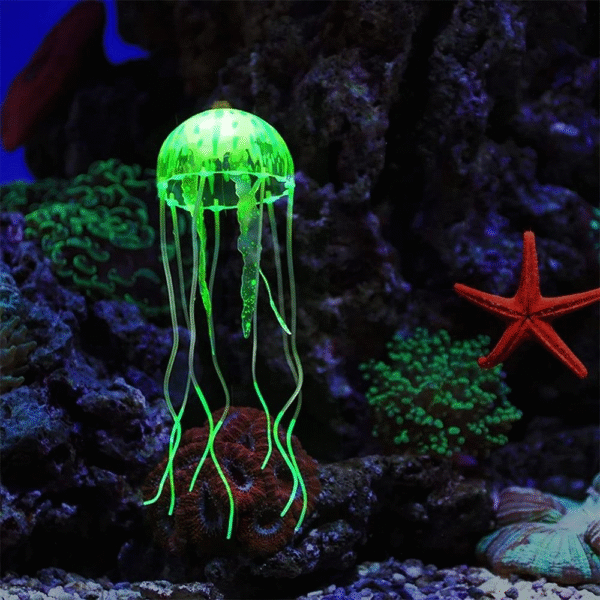 Artificial Jellyfish Aquarium – LED Lighted Decorative Fish Tank for Home & Office - Image 4