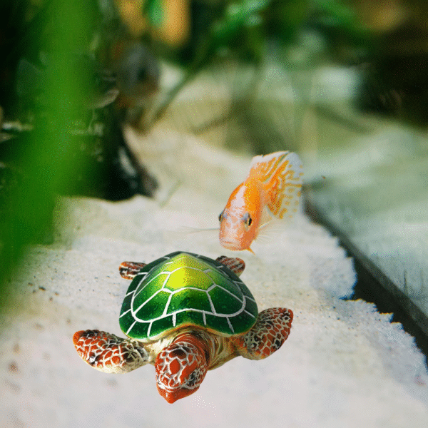 Turtle Ocean Ornament Statue – Resin Decorative Aquarium Figurine for Home & Office - Image 6