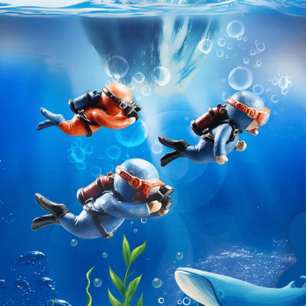 Floating Resin Diver – Decorative Aquarium Ornament for Home & Office Fish Tanks - Image 4