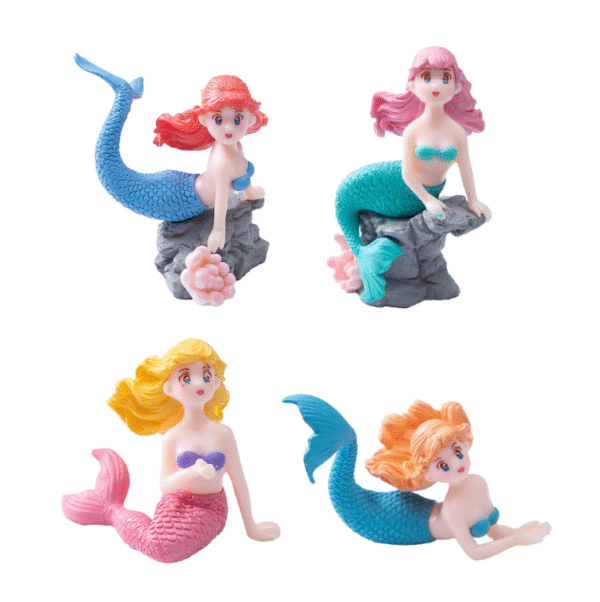 Mermaid Ocean Cartoon Figures – Decorative Aquarium Ornaments for Home & Office - Image 3