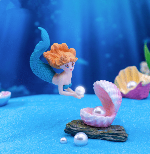 Mermaid Ocean Cartoon Figures – Decorative Aquarium Ornaments for Home & Office - Image 2