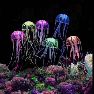 Artificial Jellyfish Aquarium – LED Lighted Decorative Fish Tank for Home & Office