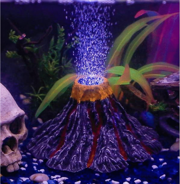 Volcano Castle Aquarium Ornament – Decorative Fish Tank Accessory for Home & Office - Image 9